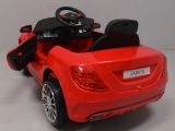 Elektrické autíčko M4 Červené pro deti, vstup MP3, USB, dálkový ovladač 2.4 GHz