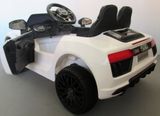 Elektrické autíčko pro děti Audi R8 Spyder bílá 1 sedačkové