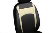 Autopotahy pro Seat Arona 2017-&gt; Design Leather béžové 2+3
