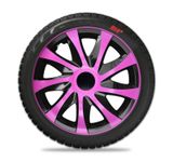 Poklice na kola pro Škoda Draco CS 14&quot; Pink &amp; Black 4ks