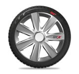 Poklice na kola pro Hyundai GTX Carbon 14&quot; Silver 4ks