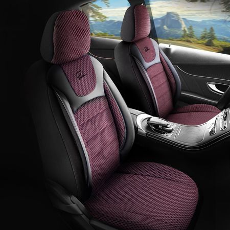 Autopotahy pro Suzuki Jimny IV 2018-up PRESTIGE_Bordó 2+3