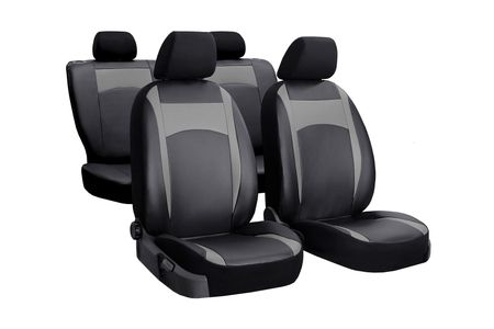 Autopotahy pro Volkswagen Amarok 2010-2016 Design Leather šedé 2+3