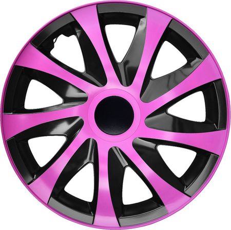 Poklice na kola pro Kia Draco CS 14" Pink & Black 4ks