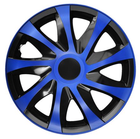Poklice na kola pro Mitsubishi Draco CS 14" Blue & Black 4ks