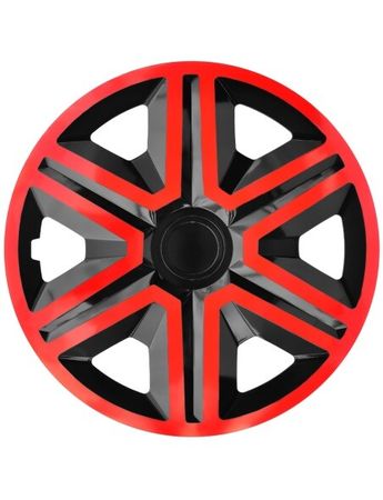 Poklice na kola pro Alfa Romeo ACTION red/black 15" 4ks set