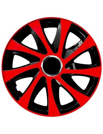 Poklice na kola pro Alfa Romeo DRIFT extra red/black 14" 4ks set