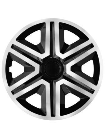 Poklice na kola pro Audi ACTION silver/black 14" 4ks set
