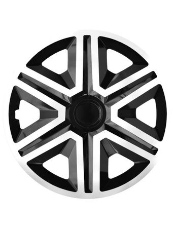 Poklice na kola pro Audi ACTION white/black 14" 4ks set