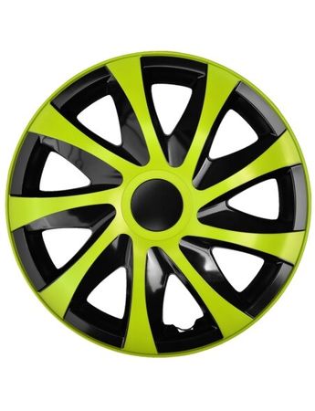Poklice pro VolkswagenDraco CS 14" Green & Black 4ks