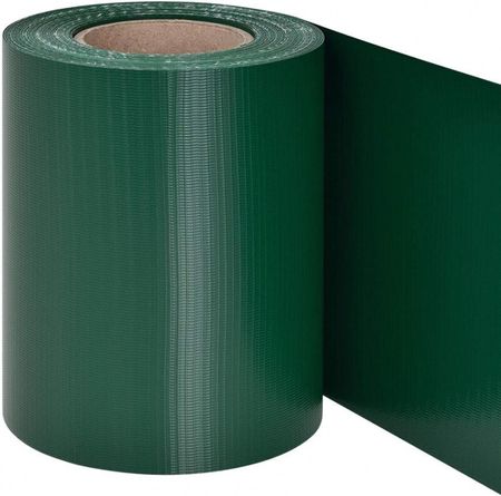 Stínící páska na plotové panely zelená EUROSTANDARD LIGHT s 20 klipsami, 190 mm, L-35 m, 450g/m2, PVC